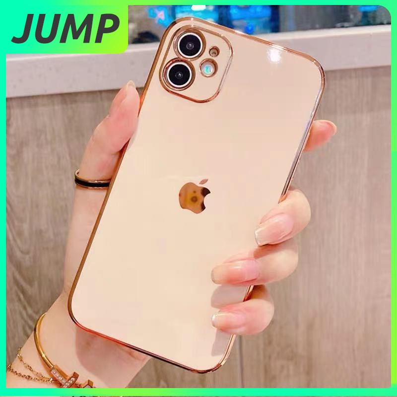 Casing Soft Case TPU Warna Polos Untuk iPhone 11 / 12 / 6 / 7 / 8Plus / X / XR / Xs Max / 11Promax