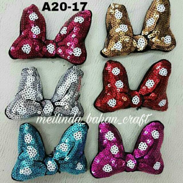 

Kode A20-17. Pita minniemouse sequin timbul. Dijual per pcs.