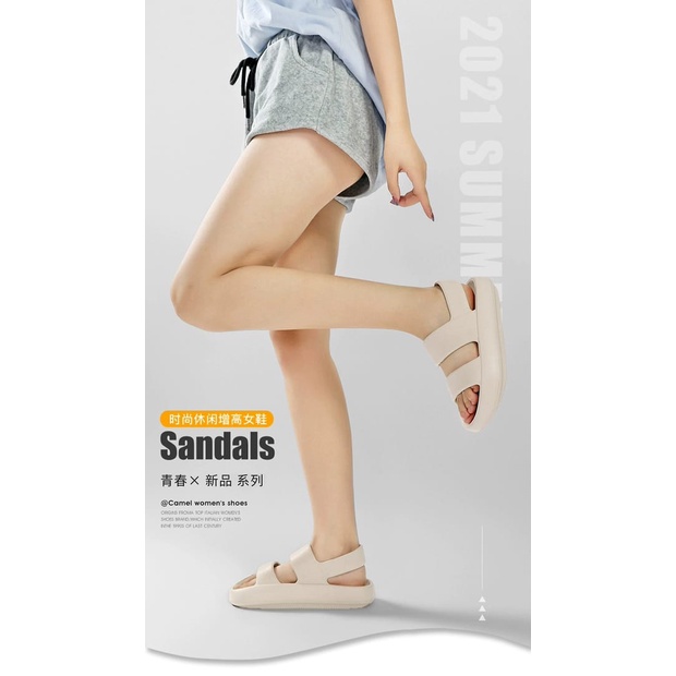 Sandal Gunung Wanita Lalisa Limitless Sandal Wanita Tali Belakang Sendal Cewek Wedges Korean Style