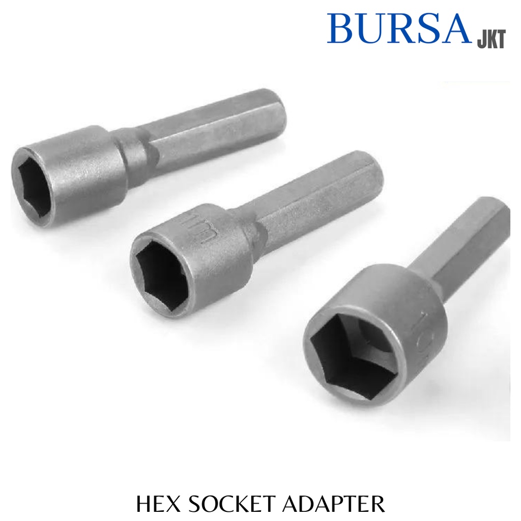 KUNCI HEX KONEKTOR SAMBUNGAN ADAPTER SOCK BOR 4 CM