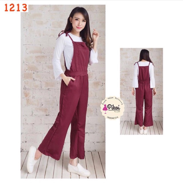 Dungaree murah / celana kodok murah / camisole set murah / terusan cewek murah / setelan hijab 1213