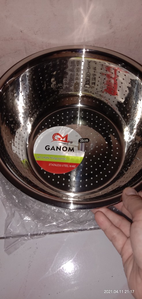 Sangku- Saringan - Tirisan Stainless