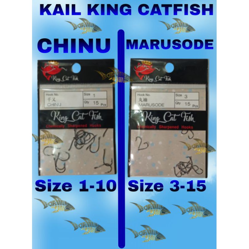 MATA KAIL PANCING KING CAT FISH TIPE MARUSODE DAN CHINU SIZE 1 2 3 4 5 6 7 8 9 10 11 12 13 14 15