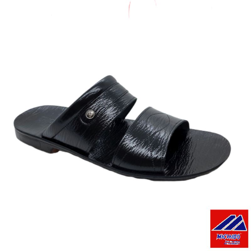 Michido Sandal Slide Pria Kulit Asli "M-004"