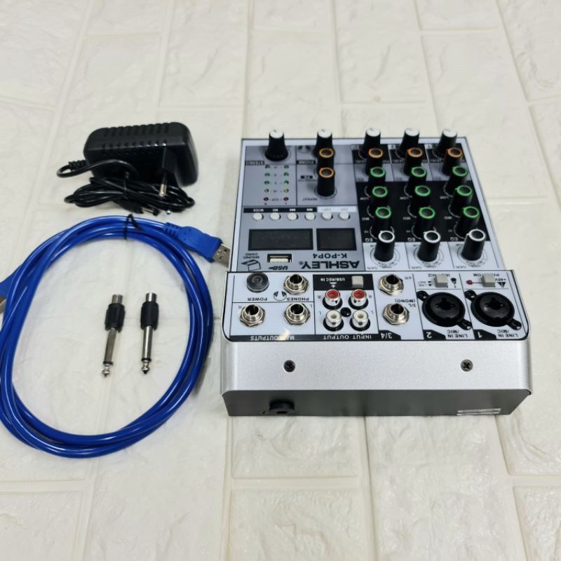 Mixer Ashley 4 Channel KPOP4 Baru Support Soundcard