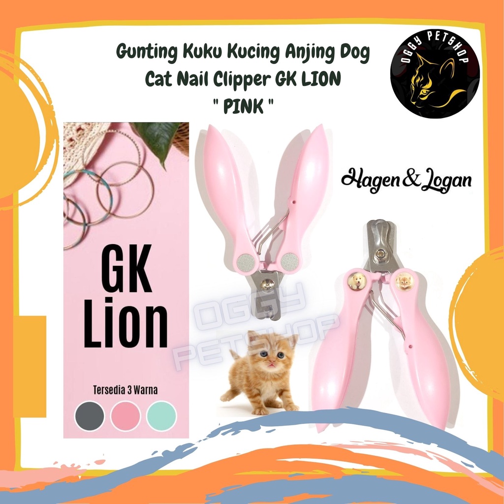 Gunting Kuku Kucing Anjing Dog Cat Nail Clipper GK LION