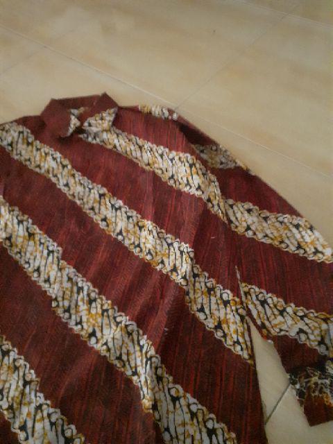 Size M L Xl Xxl Xxxl Bswart Batik Hrb026 Kenongo Hem Pendek Padi Pekalongan M L Xl Batik Pria Murahl