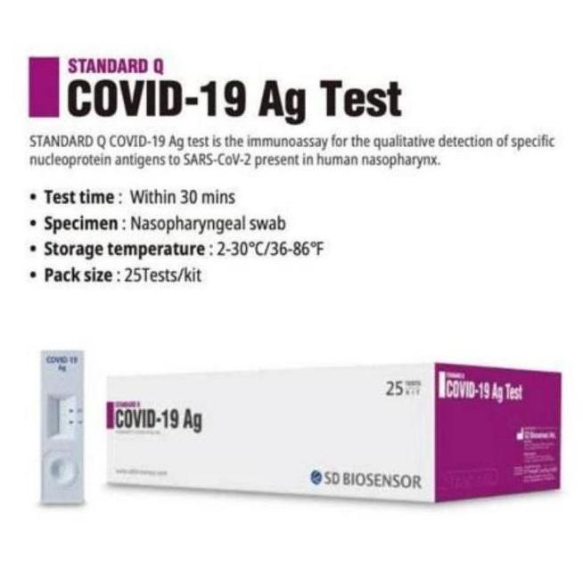 Ready Stock Ready Stock Swab Antigen Rapid Tes Sd Biosensor Standar Q Dwinopraka