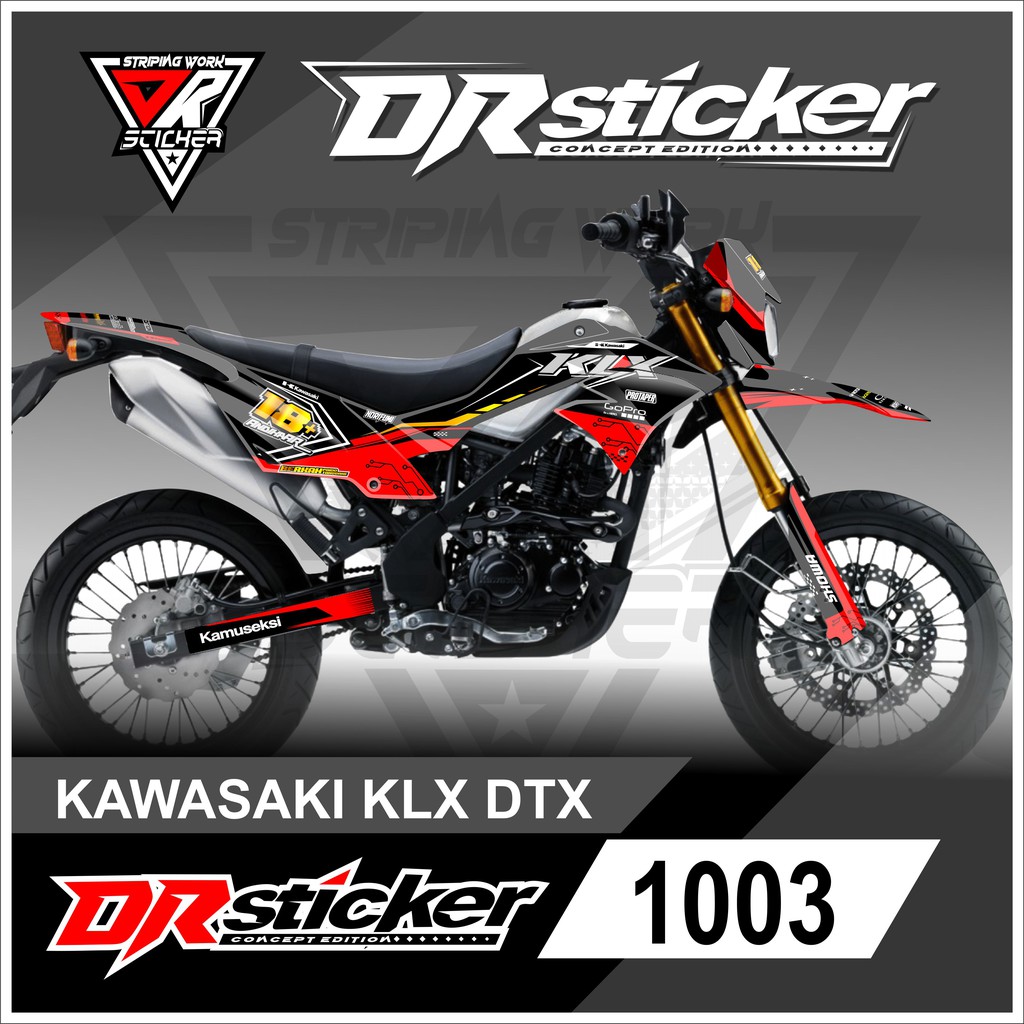 1003 Decal full body KLX D-Tracker - Decal kawasaki D-Tracker