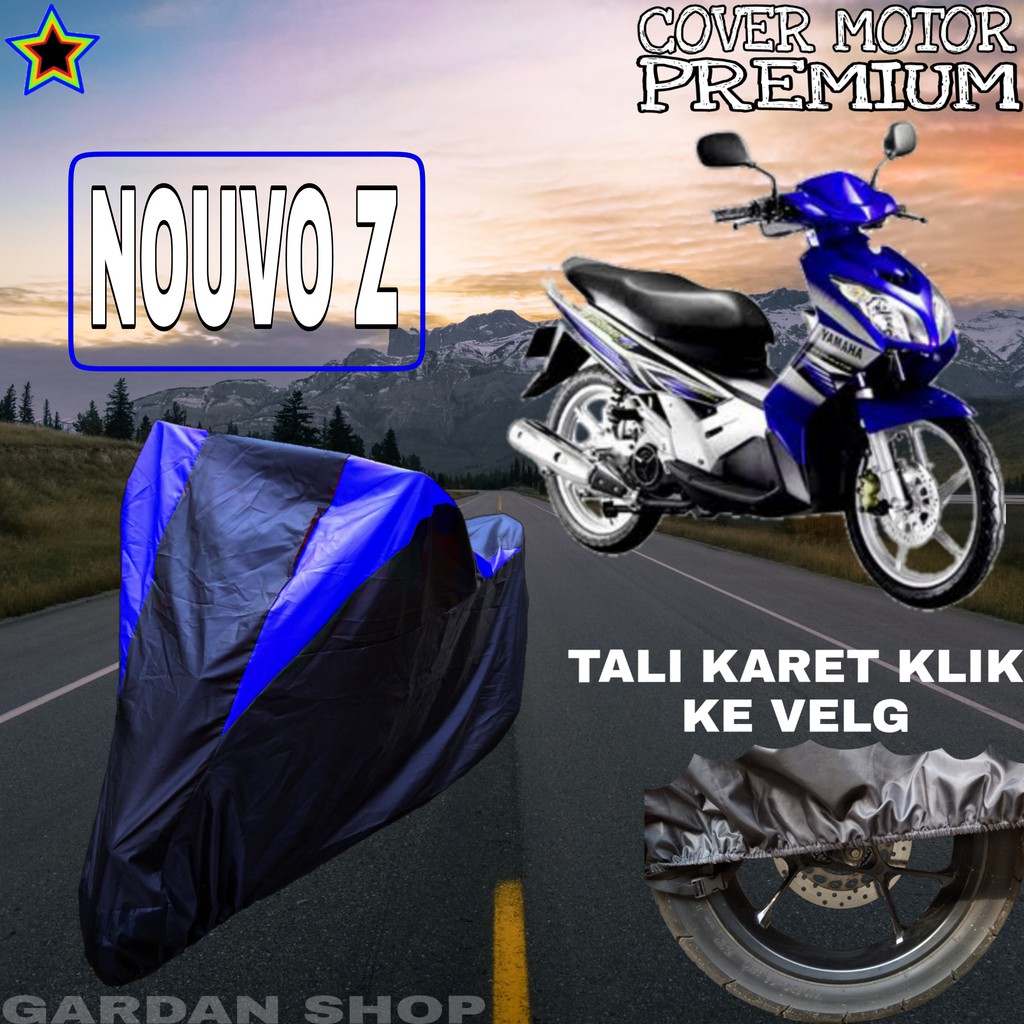 Sarung Motor NOUVO Z Hitam BIRU Body cover Nouvo PREMIUM