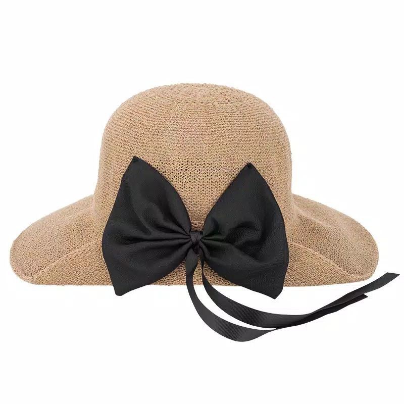 MINISO Topi Pantai Topi Musim Panas Topi Jerami Kerai Original