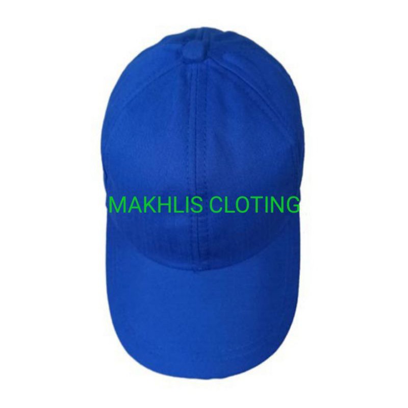 TOPI ANAK BASEBAL TOPI ANAK CUSTOM FREE NAMA TOPI ANAK LAKI LAKI TOPI ANAK PEREMPUAN TOPI-Biru