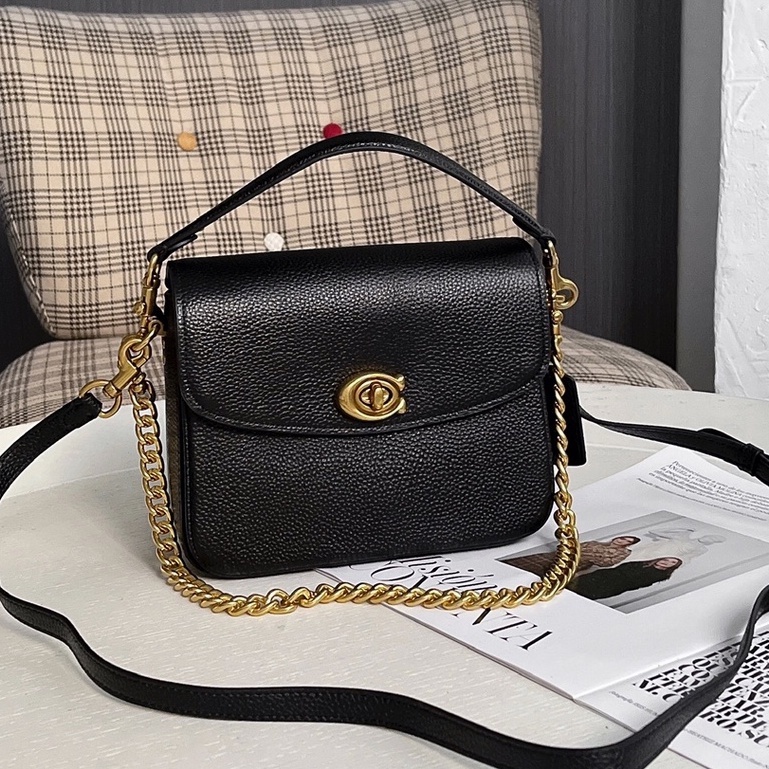 coach 88346 female bag new style CASSIE19 retro cowhide fashion one-shoulder portable diagonal bag NBCH688346 djb