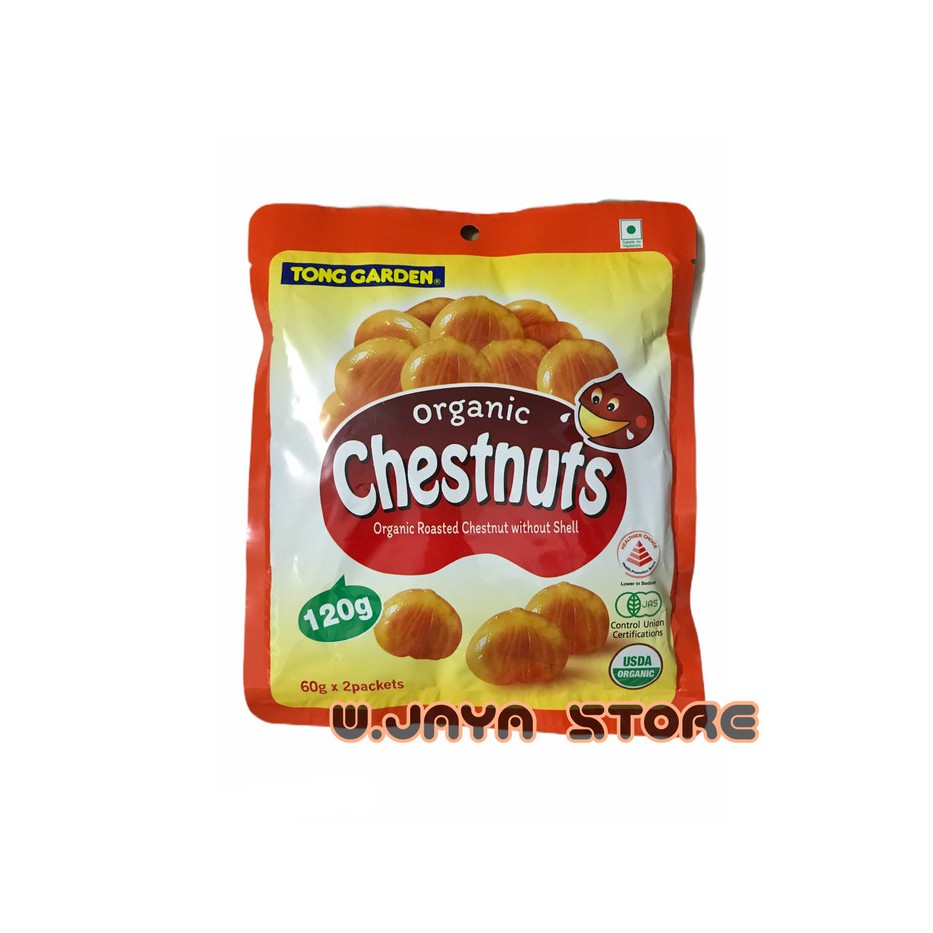 

Tong Garden Organic Roasted Chestnuts 120g / Kacang Chesnut Panggang