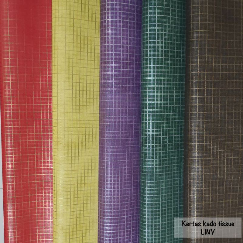 

TOKO ANQA-Kertas kado tissue motif Natal LINY lembaran 65 X 50 cm