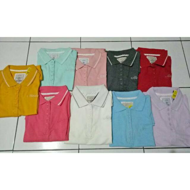 KAOS KERAH NEVADA OSELLA HUSH PUPPIES POLO GIRL ORIGINAL TERLENGKAP