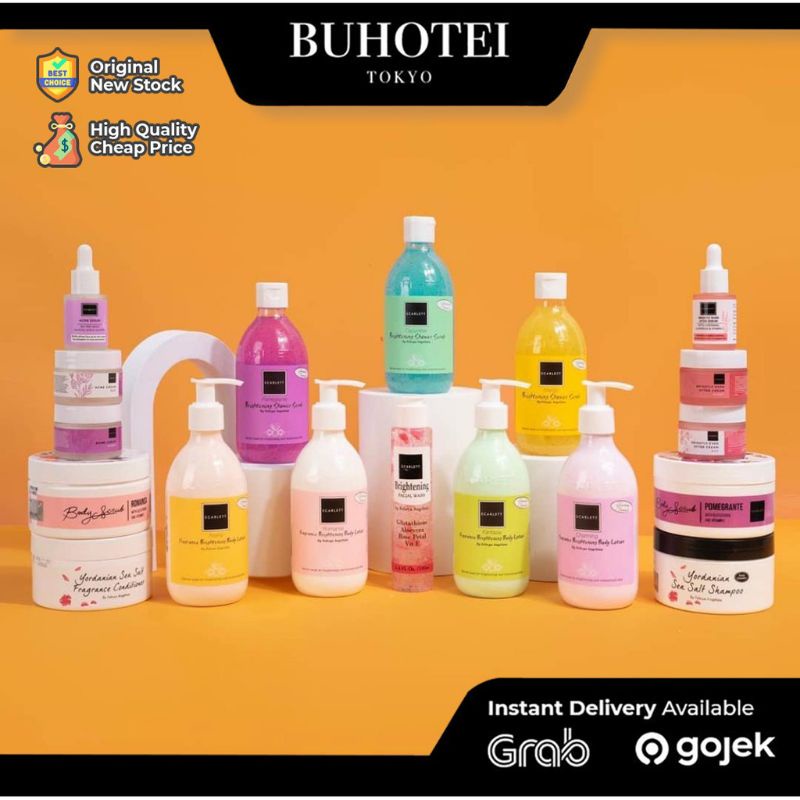 promo terlaris!!paket whitening body care and skincare Scarlett 7in1