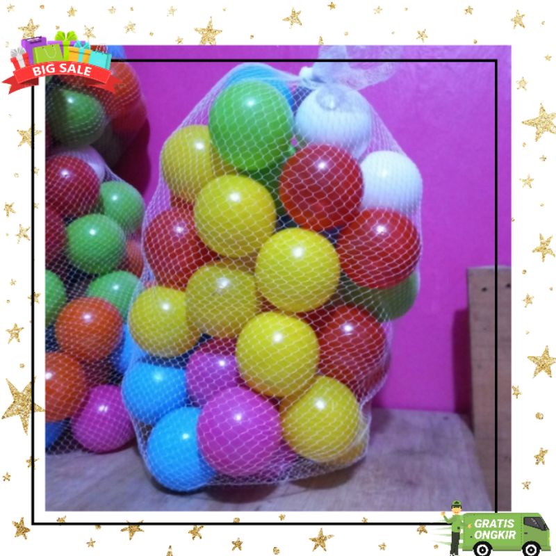 bola warna warni kecil