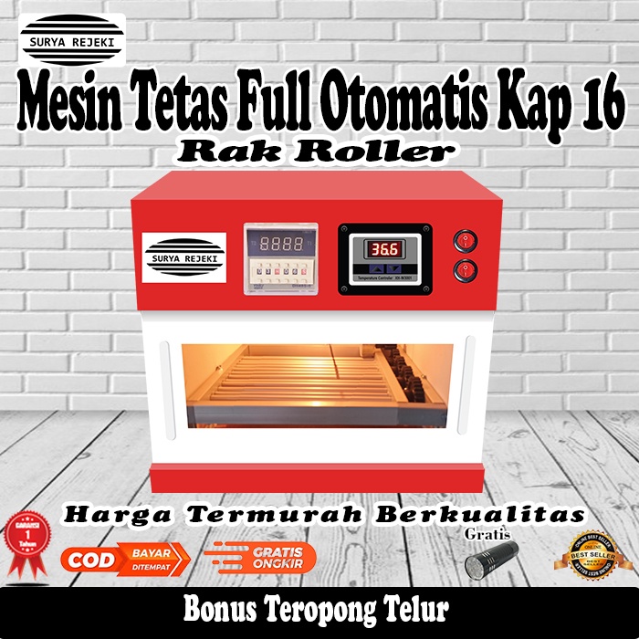 mesin tetas telur full otomatis / mesin penetas telur kapasitas 16 telur