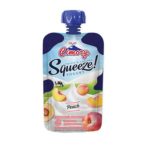 

POUCH Cimory Squeeze Peach Yogurt Rasa Buah Persik - 120gr