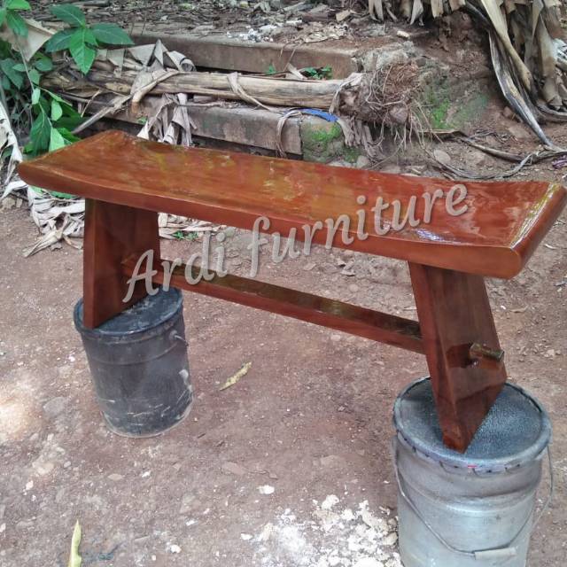 Kursi panjang kayu trembesi kursi bangku meh suar  kursi teras mebel jepara