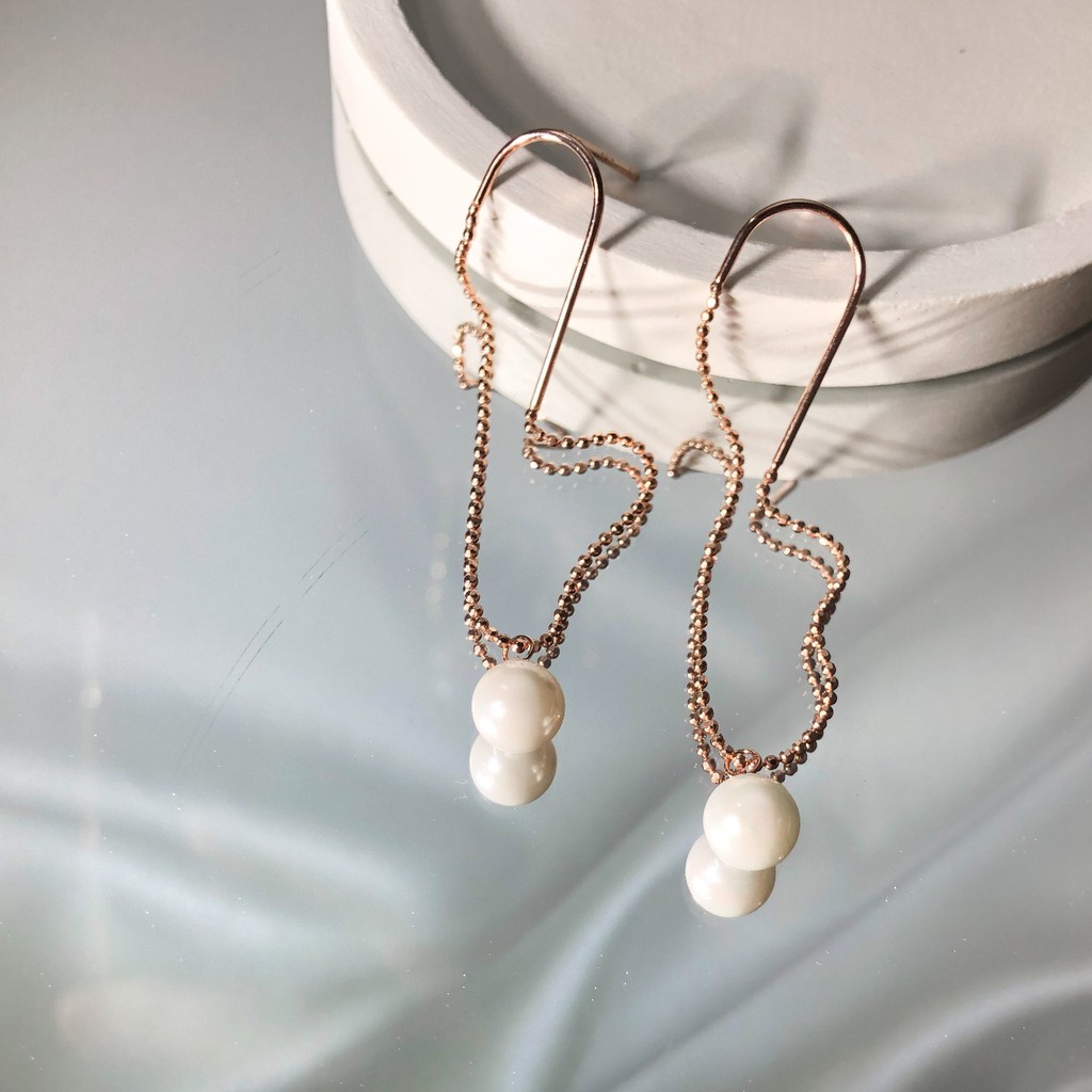 JW-011 EARING DOUBLE PEARL / ANTING / ANTING KOREA / ACCESSORIES / FASHION