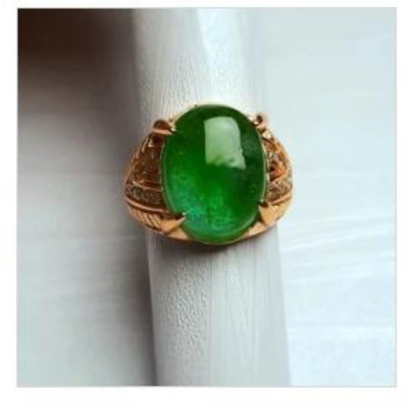 Promo batu cincin zamrud obsidian