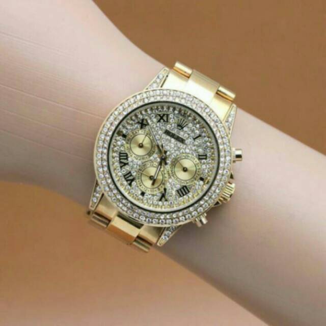 JAM TANGAN WANITA ROLEK KW SUPER CRONO ON