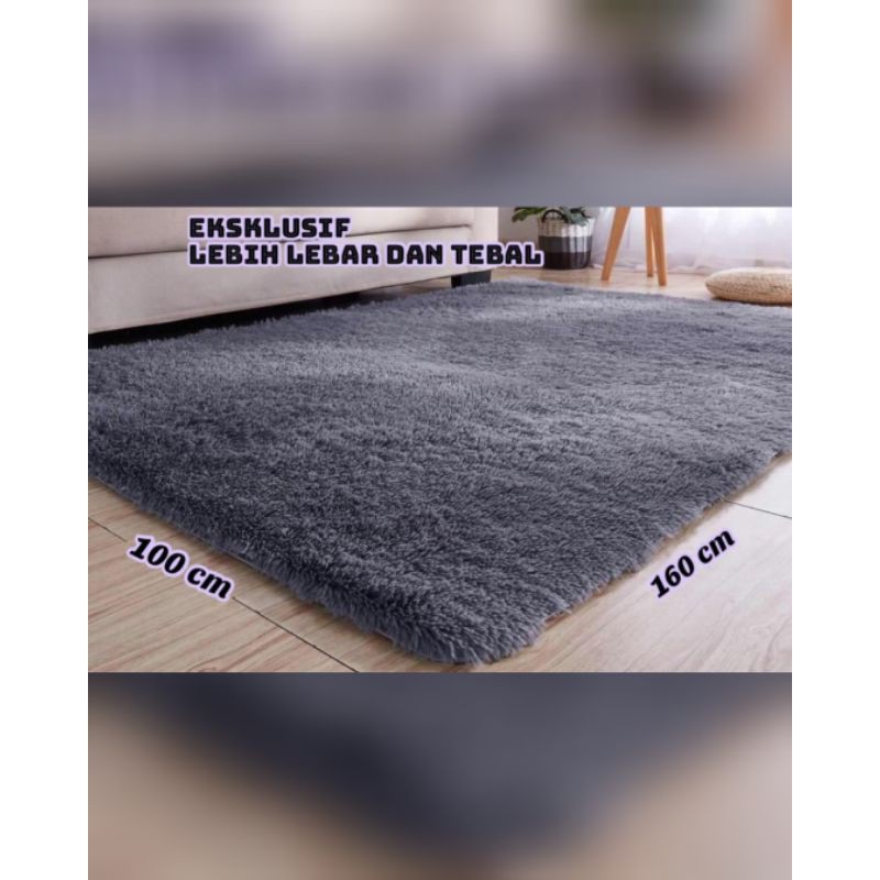 karpet bulu rasfur lembut ukuran 100×160×5cm murah bisa cod