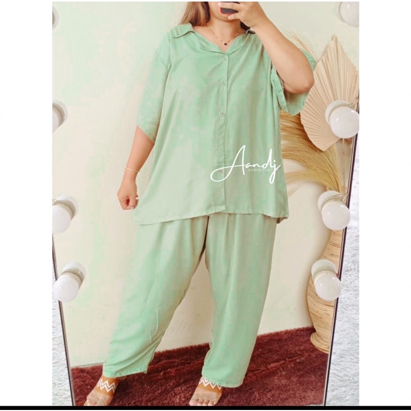 BIGWELL SET BIGSIZE JUMBO OVERSIZE XxL lengan pendek