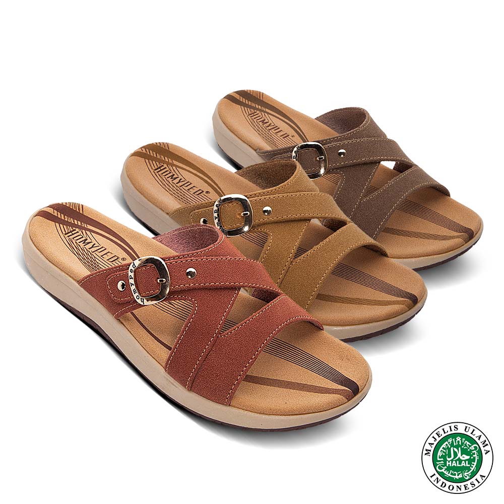 Sandal Wanita Homyped Luna N45 Sandal Slip Wanita (E9N6) High Heels Wanita Sandal Wanita Import Send