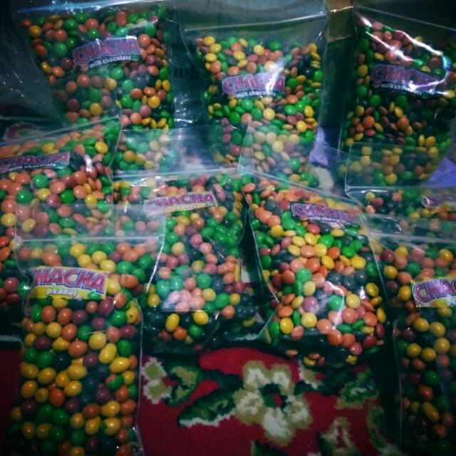 COKLAT CHACHA - Chacha milk / chacha peanut 1 kg / cokelat delfi original / cokelat kiloan / COKLAT CACA FREE BUBBLEWRAP