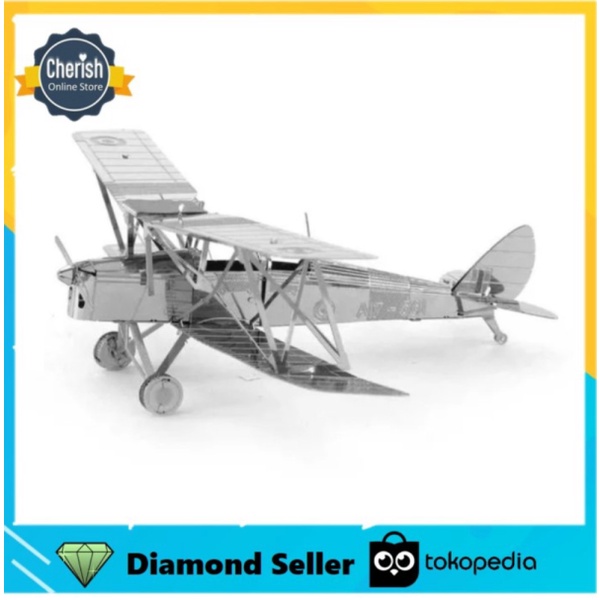 

Unik Nano 3D Puzzle TIGER MOTH PLANE Mainan DIY Metal Puzzle MB-107 Diskon