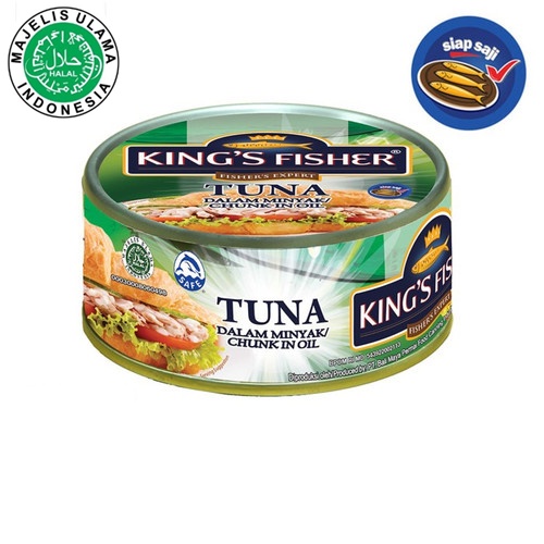 King's Fisher Canned Tuna 170gr All Flavour | King Fisher Tuna Kaleng All Variant