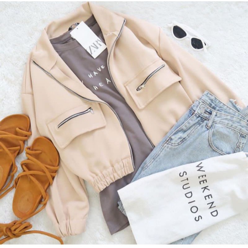 ZARA BOOMBER JACKET (JASTIP)