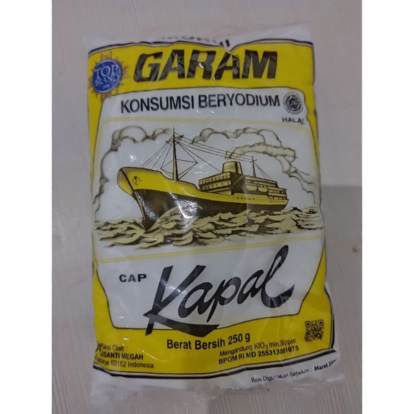 

Garam CAP KAPAL beryodium 250g