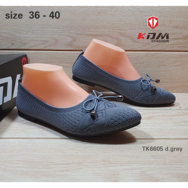 Slip On Rajut Import KDM Sepatu Wanita Formal/Kasual