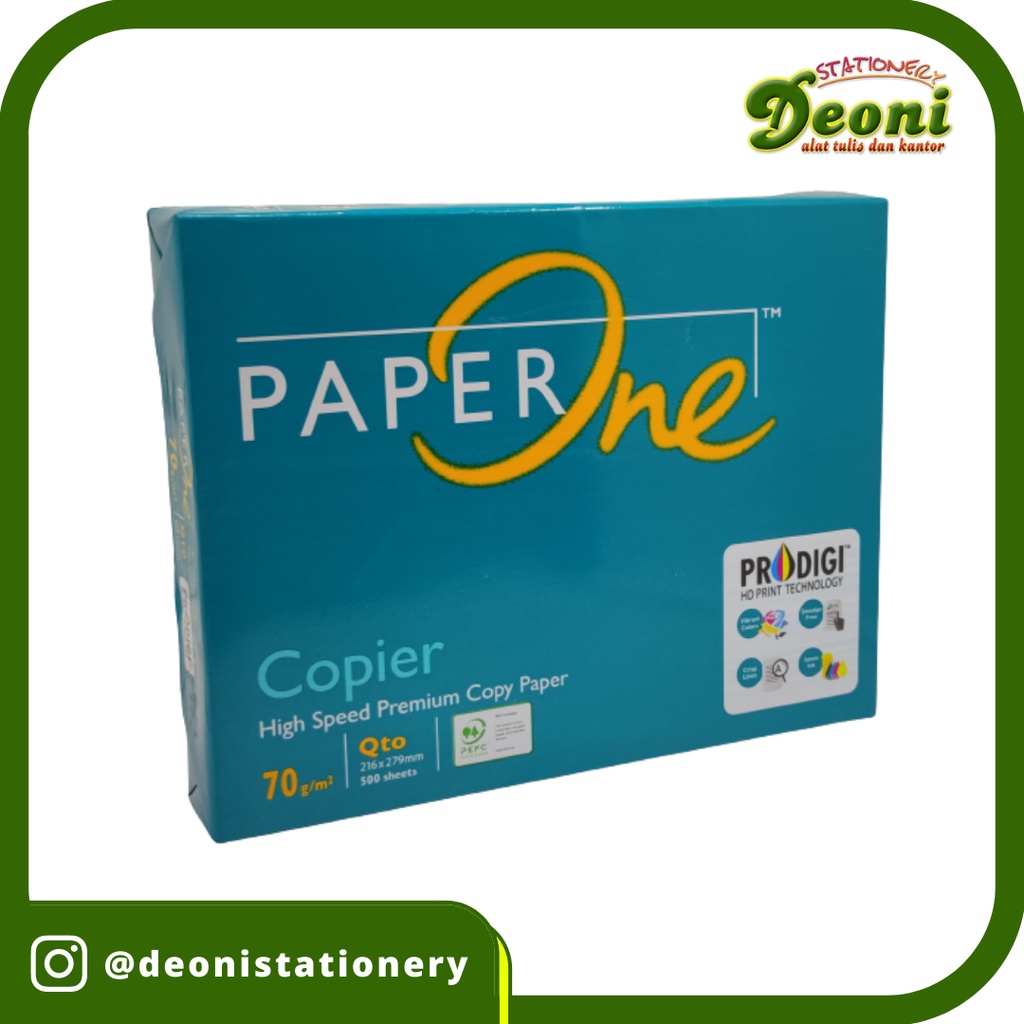 

Kertas PAPERONE Quarto 70gr (isi 500 lembar)