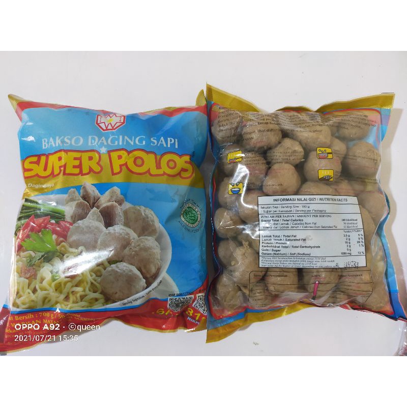

Baso sapi super polos isi 50