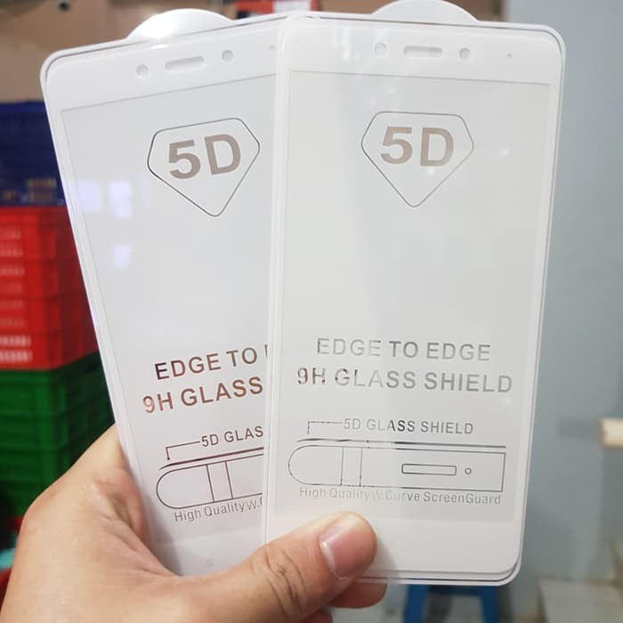 TEMPERED GLASS FULL LEM 6D XIAOMI REDMI NOTE 4X REDMI NOTE 4 MEDIATEK BLACK WHITE