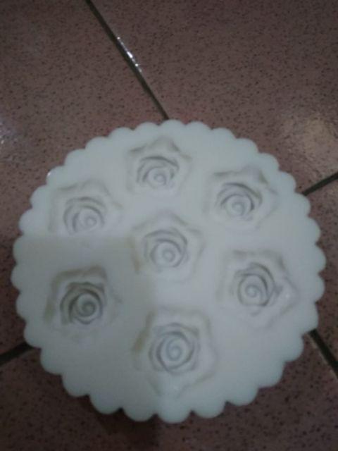 Cetakan Silikon / Silicone Mold Bunga Rose R1