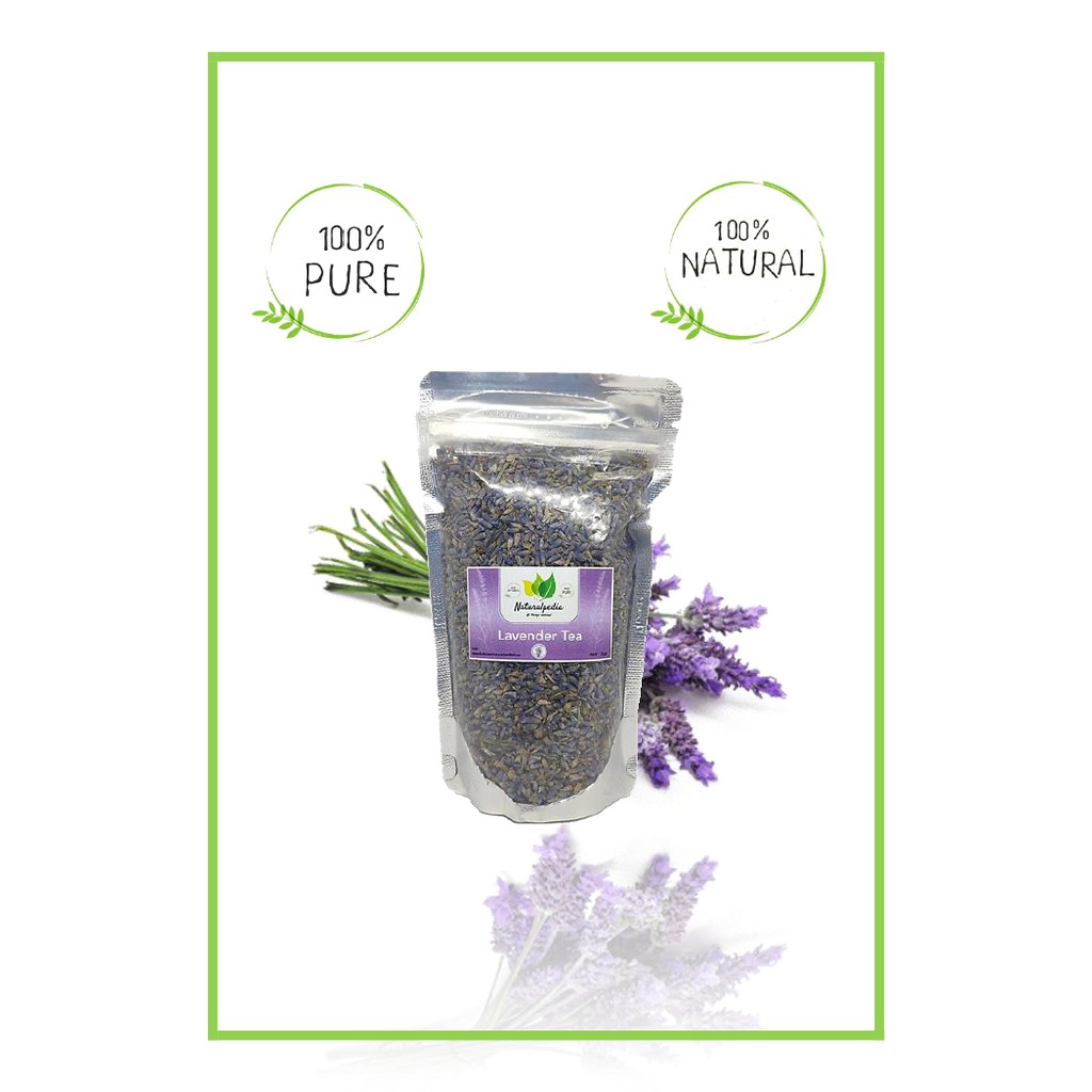 Dried Organic Lavender Herbal Tea / Teh Bunga Lavender Kering Organik 25gr