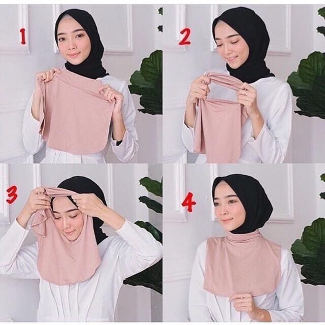 MANSET LEHER KAOS HIJAB JILBAB INSTAN FASHION WANITA-1