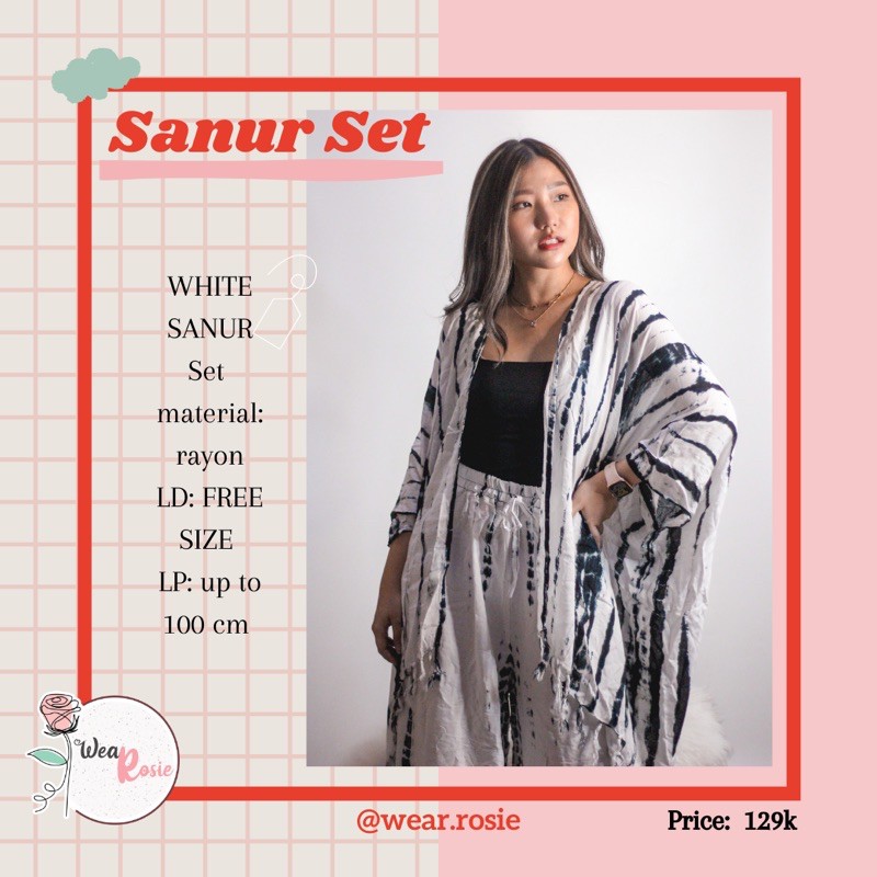Tie Dye Set / PIYAMA SET BALI / outer bali / set rayon