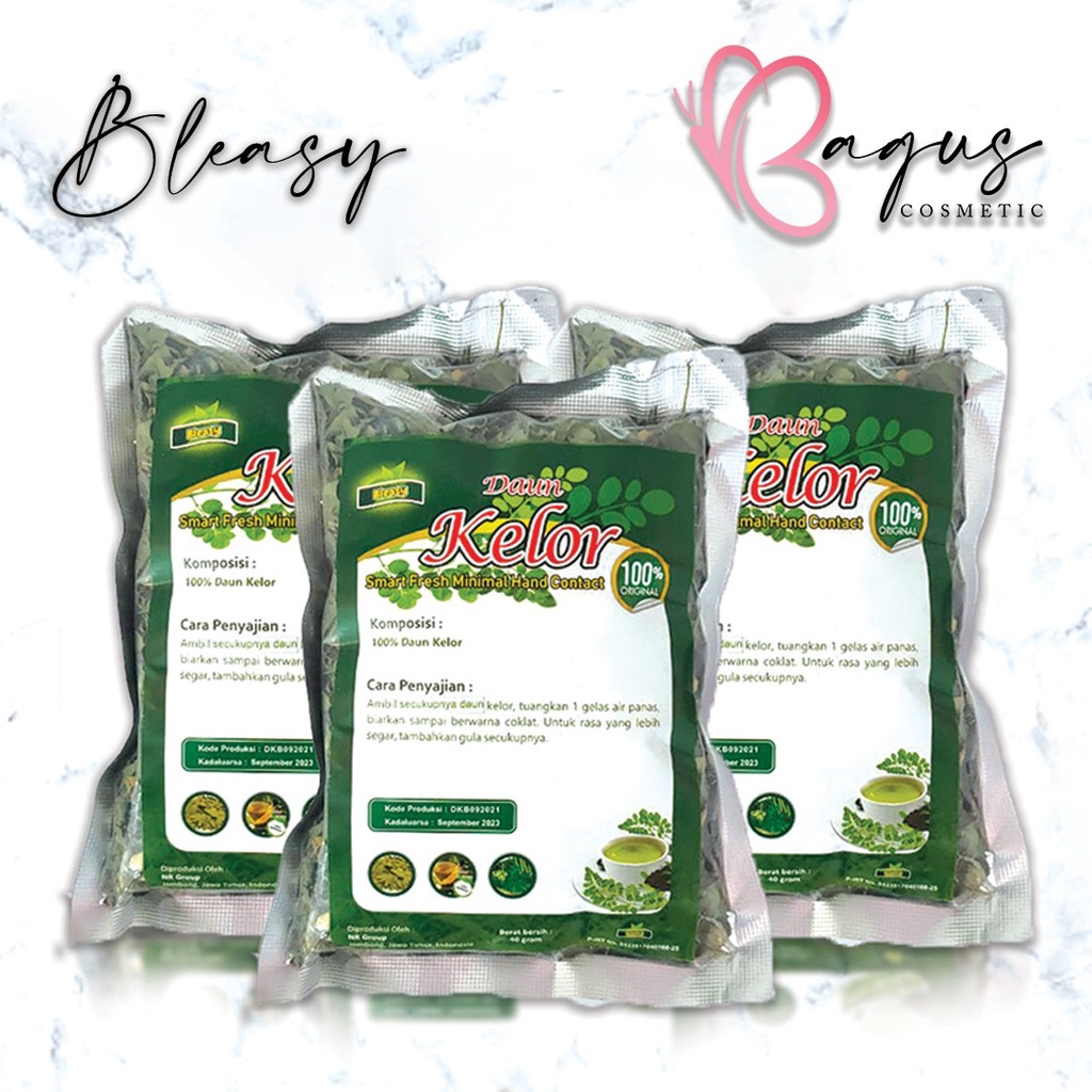 ⭐ BAGUS ⭐ BLEASY TEH DAUN KELOR | Teh Herbal Moringa Menurunkan Kolesterol Diet