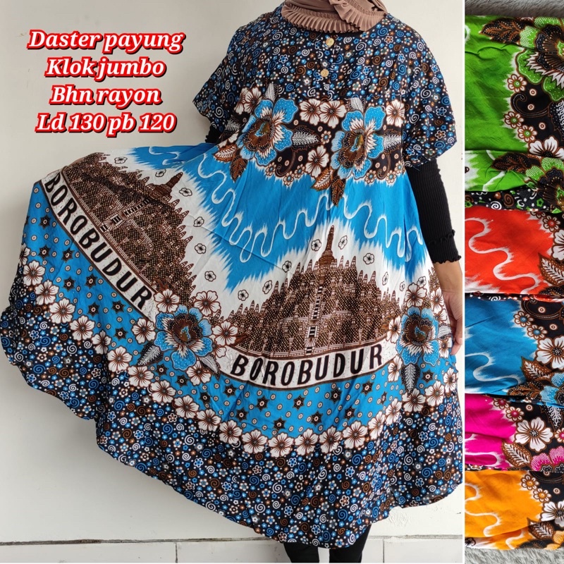 Daster payung klok Ld 130 daster rayon daster murah daster santung