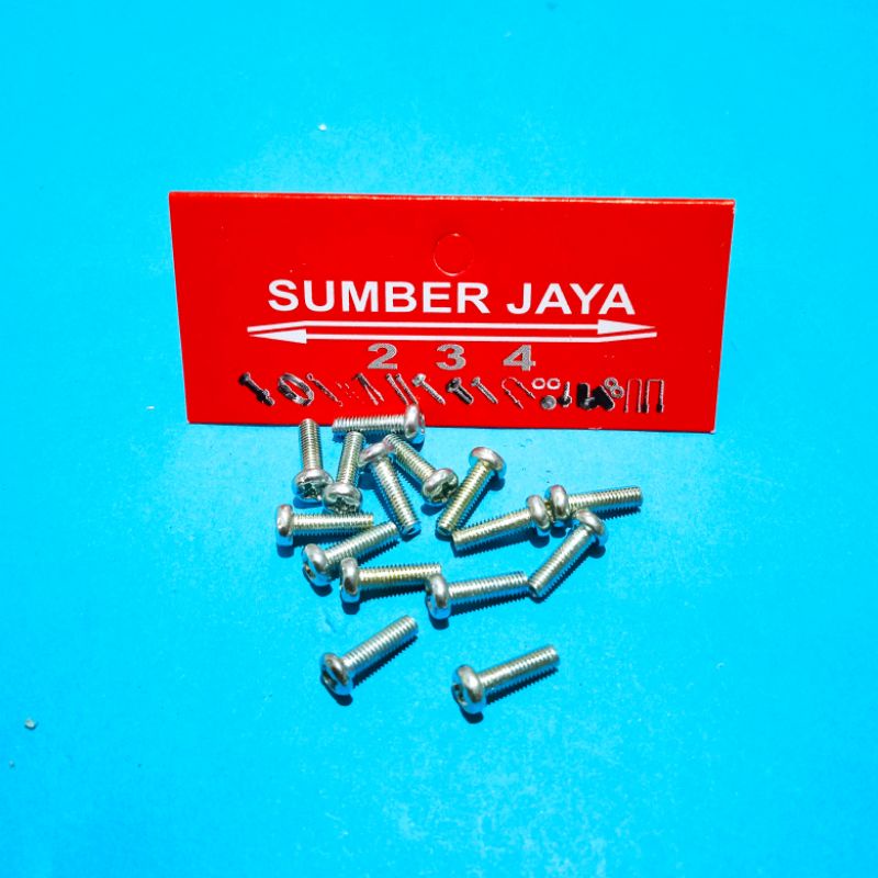 Baut JP 3 x 10 per 100 PCS  / sekrup 3 x 10 TERMURAH