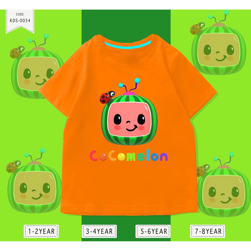 KAOS ANAK-ANAK / BAJU KIDS COCO MELON FACE / HARGA TERMURAH KUALITAS BAGUS 24S