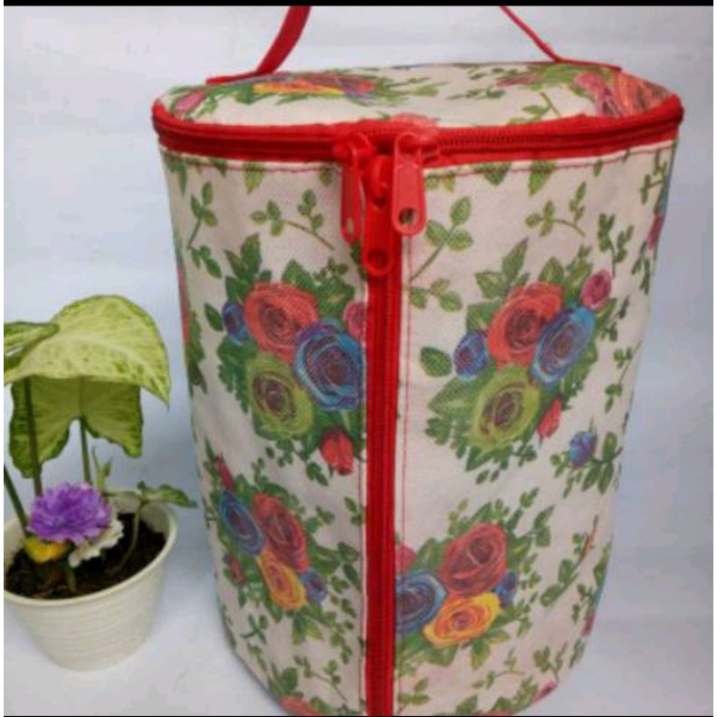 Rak piring/tas/bag piring/tempat piring kain organizer piring.full resleting  cantik karakter