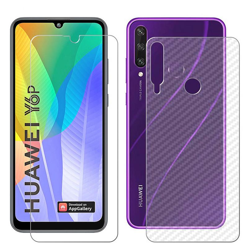 Pelindung Layar Tempered Glass 3 in 1 Untuk Huawei Y7A Y6P Y7P Y9S Y6S Y9 Prime Nova 7i 7SE 5T 3i 2i